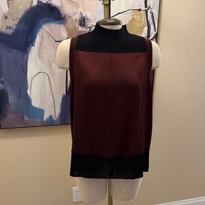 Rag & Bone Black and Burgundy Knit Top
